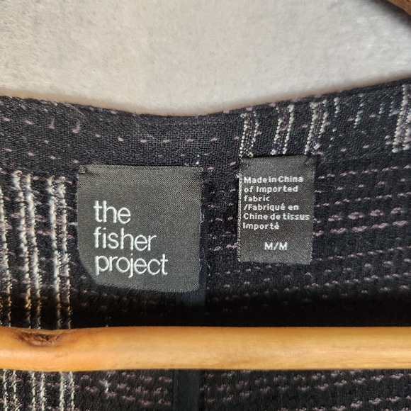 Eileen Fisher Project Dress And Jacket Set Size Medium Black Textured Weave - Picture 8 of 14